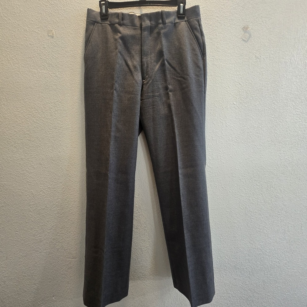 Vintage Sears The Men's Store Gray Virgin Wool Dress Pants 32x30 Made in Canada